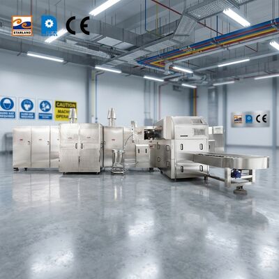 Mesin Pembuat Biskuit Cetakan Es Krim Kerucut Stainless Steel Cocok Untuk Pabrik Pengolahan Makanan