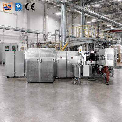 Dukungan Teknis Video Lini Produksi Keranjang Wafel Konstruksi Stainless Steel Peralatan untuk Produksi Makanan Komersial