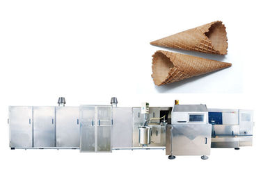 Multidimensi Wafel Es Krim Cone Biscuit Membuat Mesin / Lini Produk Kerucut Gula Rolled