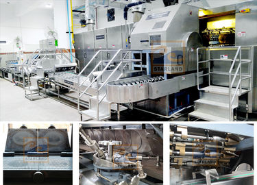 6000 Cones / H Tart Shell Line Produksi Mesin Wafer Oblaten