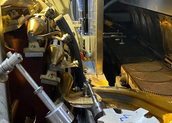 39 Piring Panggang Lini Produksi Wafer Bowl Panjang Ditekan 7m