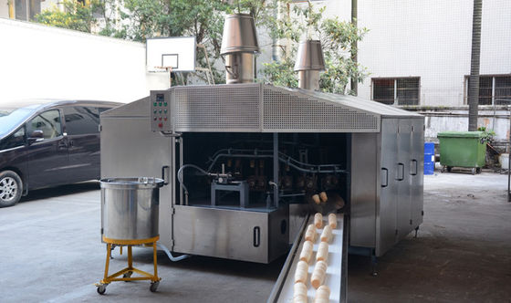 Restoran 10000 pcs/Jam Mesin Pembuat Kerucut Wafel Listrik Kerucut Es Krim