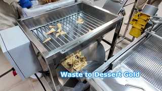 Penggiling Wafel/biskuit Dengan Konveyor Spiral